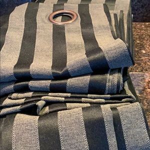 Set of four 84” grommet-style curtains